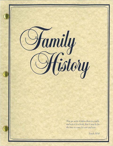 Family History paper covers – Stevenson Genealogy & Copy Center L.L.C.